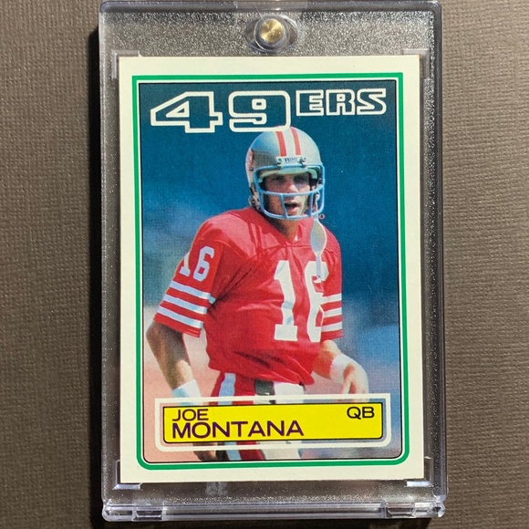 💎JOE MONTANA 1983 VINTAGE TOPPS FOOTBALL CARD - MINT - S.F. 49ers NFL - Picture 1 of 6